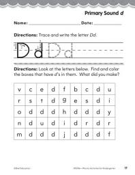 Icon image Kindergarten Foundational Phonics Skills: Primary Sound d