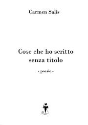 Icon image Cose che ho scritto senza titolo: poesie