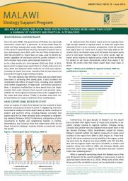 Icon image Are Malawi’s maize and soya trade restrictions causing more harm than good?: A summary of evidence and practical alternatives