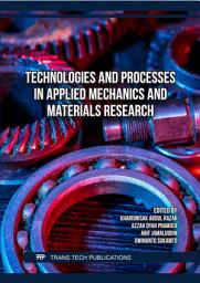 Icon image Technologies and Processes in Applied Mechanics and Materials Research