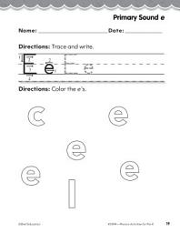 Icon image Pre-Kindergarten Foundational Phonics Skills: Primary Sound e