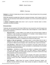 Icon image DBMS - DATA BASE MANAGEMENT SYSTEM