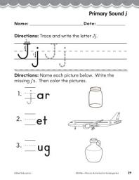 Icon image Kindergarten Foundational Phonics Skills: Primary Sound j