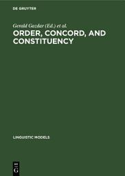 Icon image Order, Concord, and Constituency