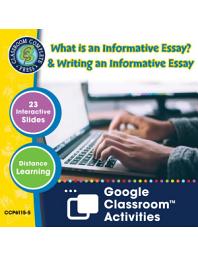 Icon image How to Write an Essay: What is an Informative Essay? & Writing an Informative Essay - Google Slides Gr. 5-8