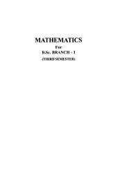 Icon image MATHEMATICS FOR B. SC. BRANCH - I VOL III