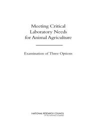 Icon image Meeting Critical Laboratory Needs for Animal Agriculture: Examination of Three Options