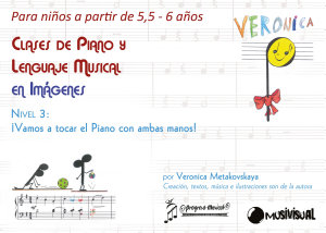 Icon image Clases de piano y lenguaje musical en imágenes para niños de 5,5 a 6 años: Nivel 3