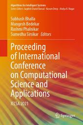 Icon image Proceeding of International Conference on Computational Science and Applications: ICCSA 2021