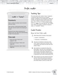 Icon image Content-Area Vocabulary Level 4--Prefix multi-