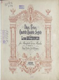 Icon image Quartette v. L. van Beethoven fur Pianoforte zu 4 Hd.