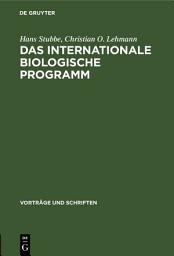 Icon image Das internationale biologische Programm
