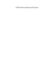 Icon image Clitics between Syntax and Lexicon