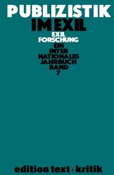 Icon image Publizistik im Exil und andere Themen