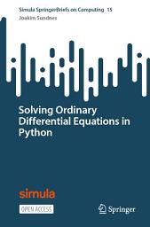 Icon image Solving Ordinary Differential Equations in Python