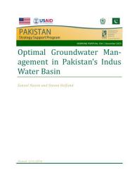Icon image Optimal groundwater management in Pakistan’s Indus Water Basin