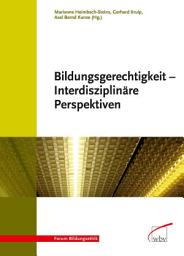 Icon image Bildungsgerechtigkeit - Interdisziplinäre Perspektiven