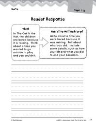 Icon image The Cat in the Hat Reader Response Writing Prompts