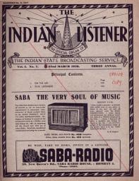 Icon image THE INDIAN LISTENER: Vol. I. No. 7. (22nd MARCH 1936)
