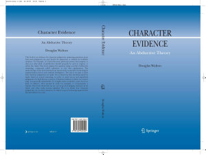 Icon image Character Evidence: An Abductive Theory