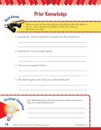 Icon image Read & Succeed Comprehension Level 5: Prior Knowledge Passages and Questions