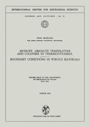 Icon image Entropy, Absolute Temperature and Coldness in Thermodynamics: Boundary Conditions in Porous Materials