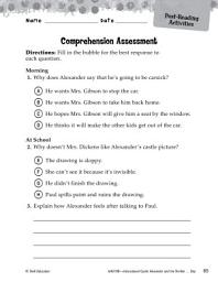 Icon image Alexander and the Terrible, Horrible--Comprehension Assessment
