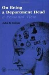 Icon image On Being a Department Head, a Personal View