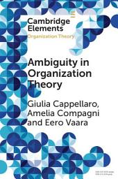 Icon image Ambiguity in Organization Theory