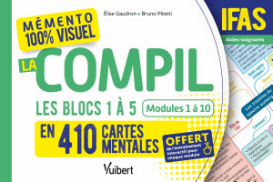 Icon image Mémento 100% visuel - La compil IFAS : Les Blocs 1, 2, 3, 4 et 5 du diplôme aide-soignant en 410...: Tout le cours des modules 1 à 10 du DEAS
