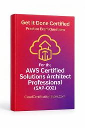 Icon image Get It Done Certified Practice Exam Questions for the AWS Certified Solutions Architect Professional (SAP-C02): 550 Exam-Style Questions | Detailed Explanations | Review Checklist & Scorecard
