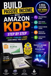 Icon image PASSIVE INCOME SYSTEM WITH AMAZON KDP Creating, Publishing, and Earning Sustainable Income with E-Books & Low-Content Books Using ChatGPT and Canva: A Complete Practical Guide: Amazon KDP Blueprint Learn How to Publish Books and Build a Digital Publishing Business Have you ever wanted to earn income from books…