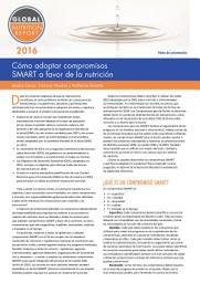 Icon image Cómo adoptar compromisos SMART a favor de la nutrición: Informe de la Nutrición Mundial nota de orientación