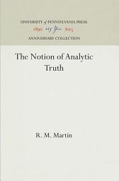 Icon image The Notion of Analytic Truth