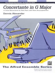 Icon image Concertante in G Major: Early Advanced Piano Duet