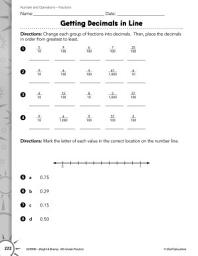 Icon image Operations with Fractions: Fractions with 10s and 100s Practice