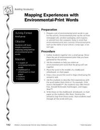 Icon image Environmental Print & Building Vocabulary: Mapping Experiences