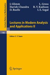 Icon image Lectures in Modern Analysis and Applications II
