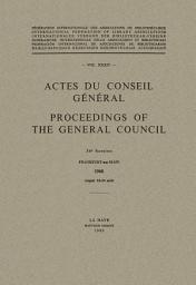 Icon image Actes du Conseil Général / Proceedings of the General Council: Edition 34