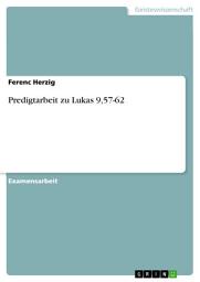 Icon image Predigtarbeit zu Lukas 9,57-62