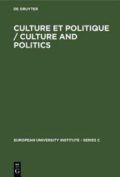 Icon image Culture et Politique / Culture and Politics
