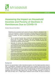 Icon image Assessing the Impact on Household Incomes and Poverty of Declines in Remittances Due to COVID-19