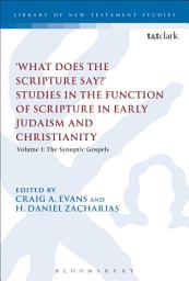 Icon image What Does the Scripture Say?' Studies in the Function of Scripture in Early Judaism and Christianity: Volume 1: The Synoptic Gospels