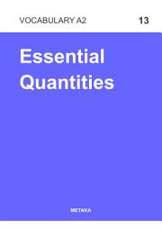 Icon image Kosakata Bahasa Inggris Dasar (Vocabulary A2): Entry 13 | Essential Quantities