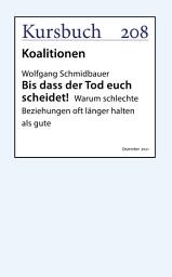 Icon image Bis dass der Tod euch scheidet!: Warum schlechte Beziehungen oft länger halten als gut