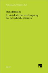 Icon image Aristoteles Lehre vom Ursprung des menschlichen Geistes