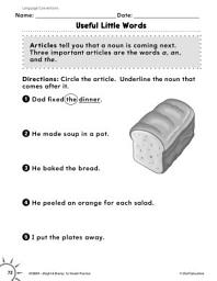 Icon image Language Conventions: Articles and Prepositions Practice
