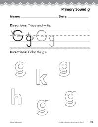 Icon image Pre-Kindergarten Foundational Phonics Skills: Primary Sound g