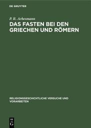 Icon image Das Fasten bei den Griechen und Römern