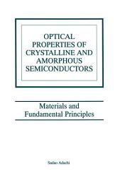 Icon image Optical Properties of Crystalline and Amorphous Semiconductors: Materials and Fundamental Principles